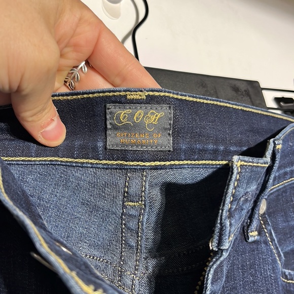 Citizens of Humanity Ava Low Rise Straight Leg Dark Wash Denim Jeans Size 27 - Picture 8 of 14